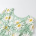 Sweet V-Neck Floral Cut-Out Tie-Detail Crochet Knit Top for Women
