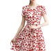 New Style Spring Summer Elegant Women's Short Sleeve Floral