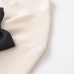 Spicy girl round neck short sleeved bow top