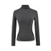 High neck slim fit long sleeved top
