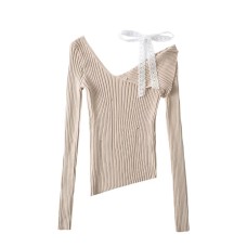 Irregular shoulder strap top
