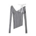 Irregular shoulder strap top