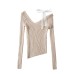 Irregular shoulder strap top