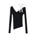 Irregular shoulder strap top