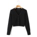 V-neck single breasted long sleeved top