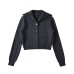 V-neck long sleeved button up top