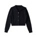 V-neck long sleeved button up top