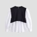 Color blocking splicing fake two-piece top Color blocking splicing fake two-piece top