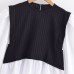 Color blocking splicing fake two-piece top Color blocking splicing fake two-piece top