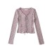 Tie up slim fit long sleeved top