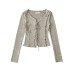 Tie up slim fit long sleeved top