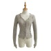 Tie up slim fit long sleeved top