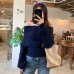 Knitted Crop Top for Women, Off-Shoulder Crochet Design
