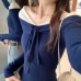 One-Shoulder Mesh Spliced Knotted Knit Top for Women One-Shoulder Mesh Spliced Knotted Knit Top for Women