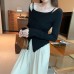 Chic Two-Piece Look Long Sleeve Knit Top for Women Chic Two-Piece Look Long Sleeve Knit Top for Women