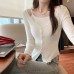 Chic Two-Piece Look Long Sleeve Knit Top for Women Chic Two-Piece Look Long Sleeve Knit Top for Women