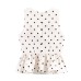 Balloon version sleeveless round neck polka dot top Balloon version sleeveless round neck polka dot top