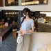 Style Loose V-Neck Slim-Fitting Short Sleeve Knit Top for Women