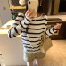 Relaxed Color-Block Stripe Inner Layer Top for Women Relaxed Color-Block Stripe Inner Layer Top for Women