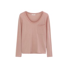 Elegant Early Winter Innerwear Wide U-Neck Loose Slimming Knit Top for Women