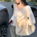 Elegant Early Winter Innerwear Wide U-Neck Loose Slimming Knit Top for Women