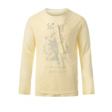 Round Neck Graffiti Print Loose Casual Versatile Long Sleeve Top