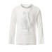 Round Neck Graffiti Print Loose Casual Versatile Long Sleeve Top