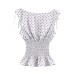 Retro spicy girl polka dot hugging sleeveless top Retro spicy girl polka dot hugging sleeveless top