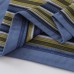 Irregular collar striped patchwork  lapel long sleeved