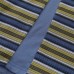 Irregular collar striped patchwork  lapel long sleeved