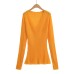 V-neck off shoulder loose long sleeved top
