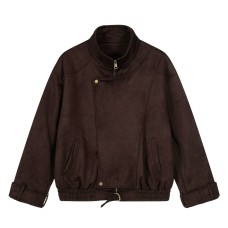 High collar cotton padded semi high collar cotton clothing