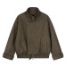 High collar cotton padded semi high collar cotton clothing