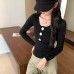 U-Neck Knit Top for Women, Slim Fit, Lightweight Innerwear, Unique Design