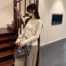 Style Solid Color Wool Inner Layer Long Sleeve Knitwear for Women, Slim Fit, Elegant Top