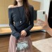 Style Solid Color Wool Inner Layer Long Sleeve Knitwear for Women, Slim Fit, Elegant Top