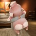 Cute Love Pig Plush Toy Long Pillow for Kids, Soft Stuffed Animal for Bed Sleeping, Children's Cushion Pillow