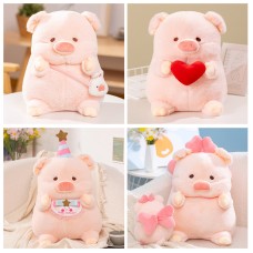 Cute Pig Plush Toy Collection Pink Little Pig Lulu Doll Stuffed Animal Children's Soft Doll Gift Factory Wholesale