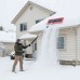 High-Altitude Snow Removal Tool with Lightweight Foam Head - Safe for Roofs, Gutters, and Cars