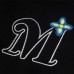 Embroidered letter baseball jersey