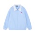 Color blocked lapel baseball jersey