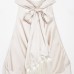 Silk texture tassel hanging neck sleeveless top