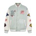 Embroidered letter baseball jersey