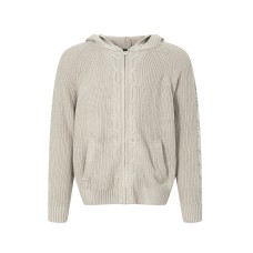 Fried Dough Twists Pattern Rhombic Zipper Knit