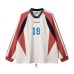 Color blocked V-neck jersey