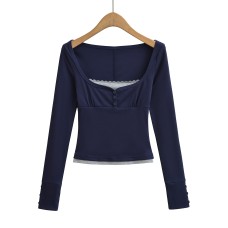 Lace lace slim fit top Lace lace slim fit top
