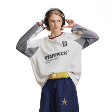 Color blocking splicing long sleeves
