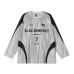 Color blocking spliced motorcycle suit long sleeved