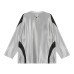 Color blocking spliced motorcycle suit long sleeved