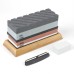 Kitchen Dual-Sided Whetstone Sharpener Set with Bamboo Base 400/1000 and 3000/8000 Grit Oil Stones
